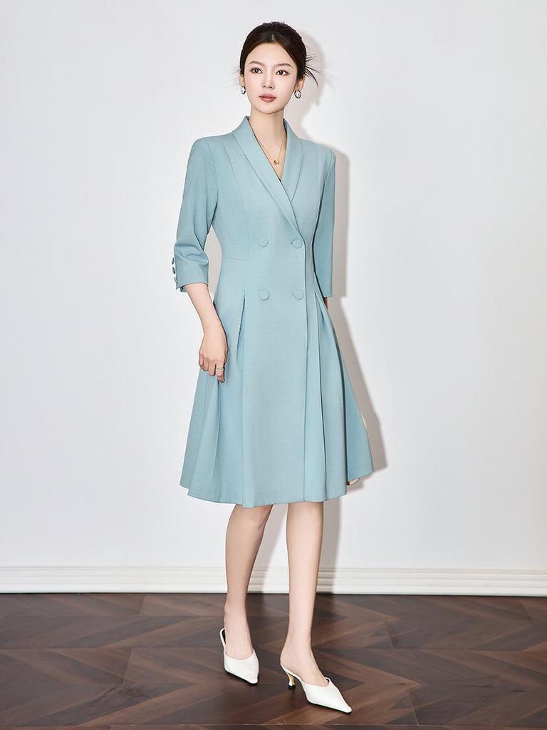 Nanyou Elegancka Formalna Dopasowana Sukienka Garniturowa Damska na Profesjonalne Okazje