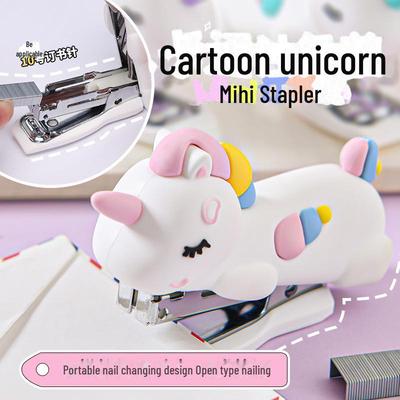 Mini Unicorn Stapler - Colorful, Creative, Cute Stationery for Students