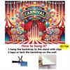 2D Welcome To the Carnival Photography Backdrop for Carnival Party & Photo Booth