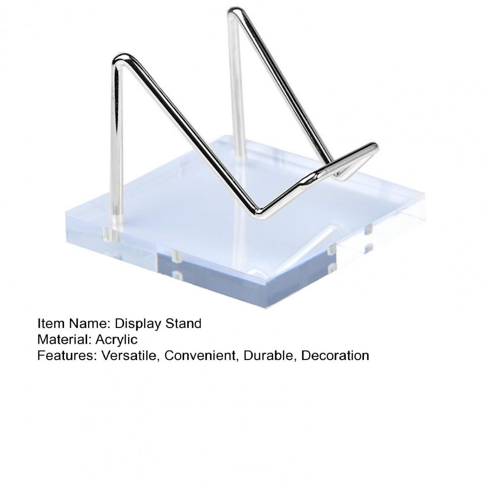 Acrylic Display Stand Stone Mineral Display Rack Rack Holder Clear Base For Collector Gemstone Crystal Mineral Agate Plate Shelf