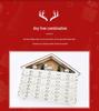 24-Day Christmas Advent Countdown Calendar Ornament Set for Home Decorations