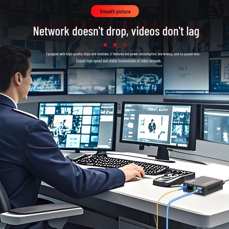 Fenghuo Vision 100Mbps Single-Fiber Optic Media Converter