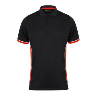 Herren TopCool Kurzarm-Poloshirt mit Kontrast
