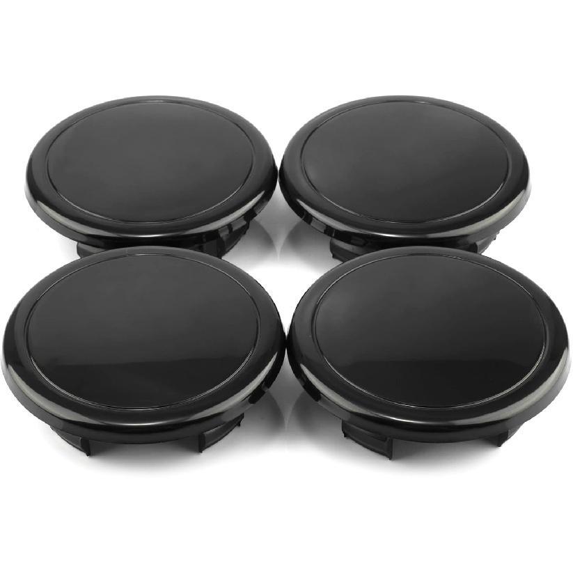 RTrhinoTuning 4PCS 75mm Wheel Center Caps Compatible with Lexas GS 400 GS 430 for Wheel Rim OD: 2.97 (75.4 mm),ID: 2.2 (56 mm) Center Caps Sliver OD: 75.4mm / 2.97 , ID: 5 чёрный
