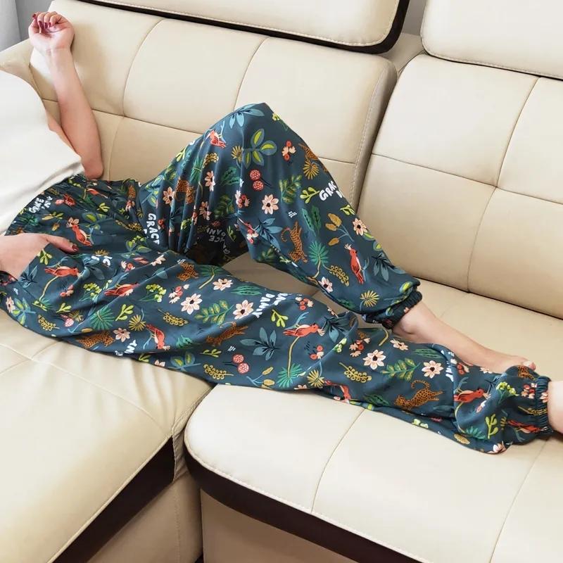 WTEMPO Thin Sun-proof Loose Beach Pants Spring and Summer Women's Mosquito Repellent Cotton Bloomers