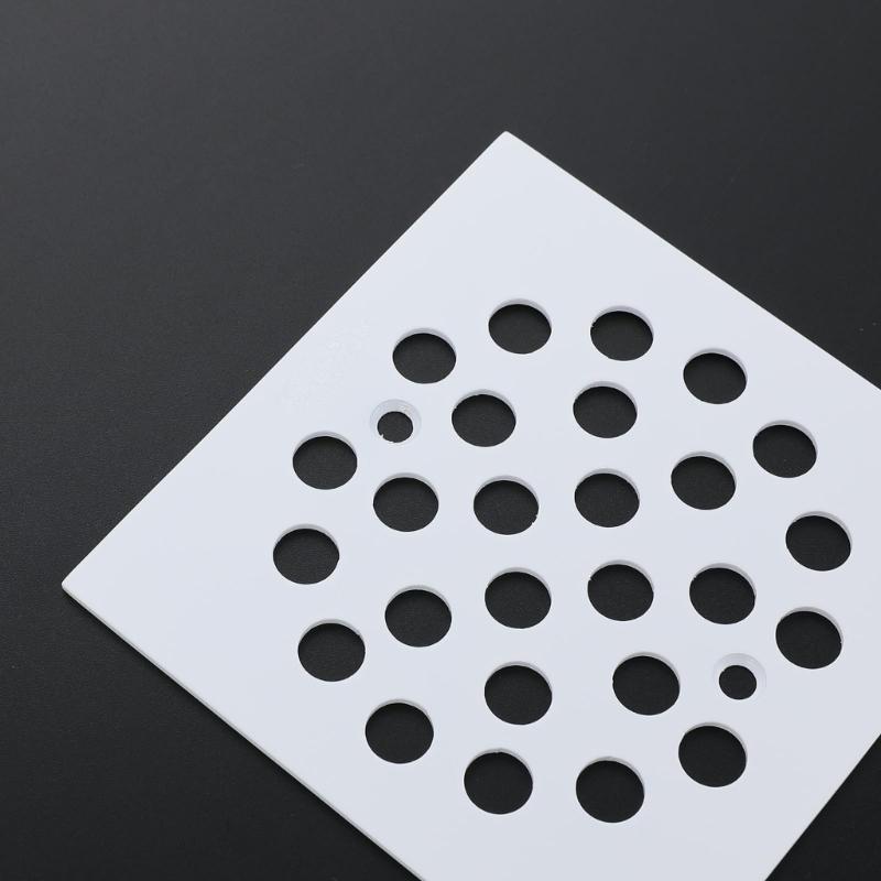 Square Floor Drain Cover Stainless Steels Anti-Blocking Easy Cleaning Drain Filter Cover For Hair Trap Easy To Install