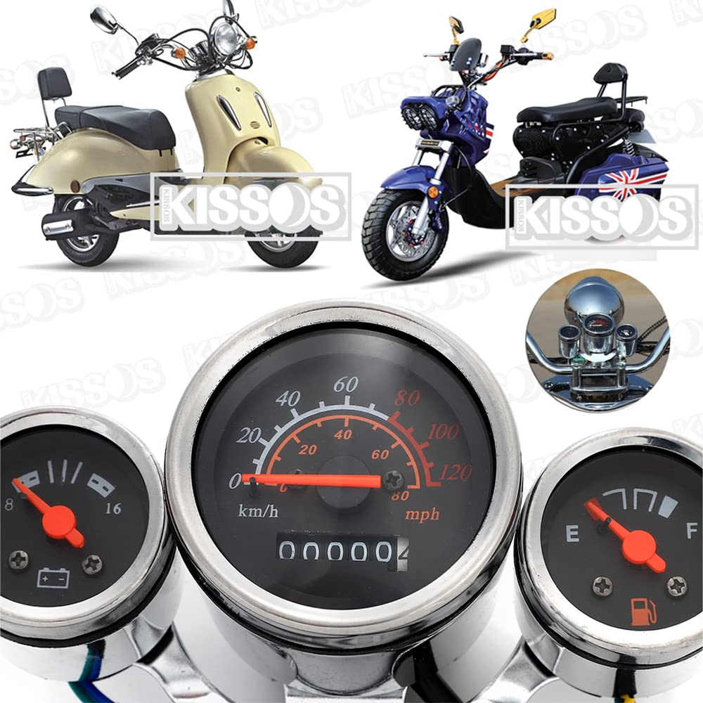 Motorcycle Instrument Meter Fuel General Speedometer, Cluster, Odometer, Kit, Voltmeter, Gauge, Purpose.