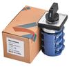 Heschen Selector de Levas Giratorio Universal Conmutador 660V CE, SZW26-63/D303.3, 63A, ON-OFF-ON 3 Posiciones, 3 Fases 12 Terminales,