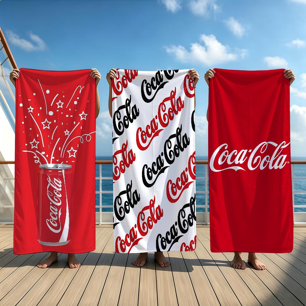 Mode C-CocaS C-Cola-S Kunst Handtuch Strand Übergröße Weich Ultra Saugfähig Schnell Trocknend Groß Pool Reise Camping Badezimmer