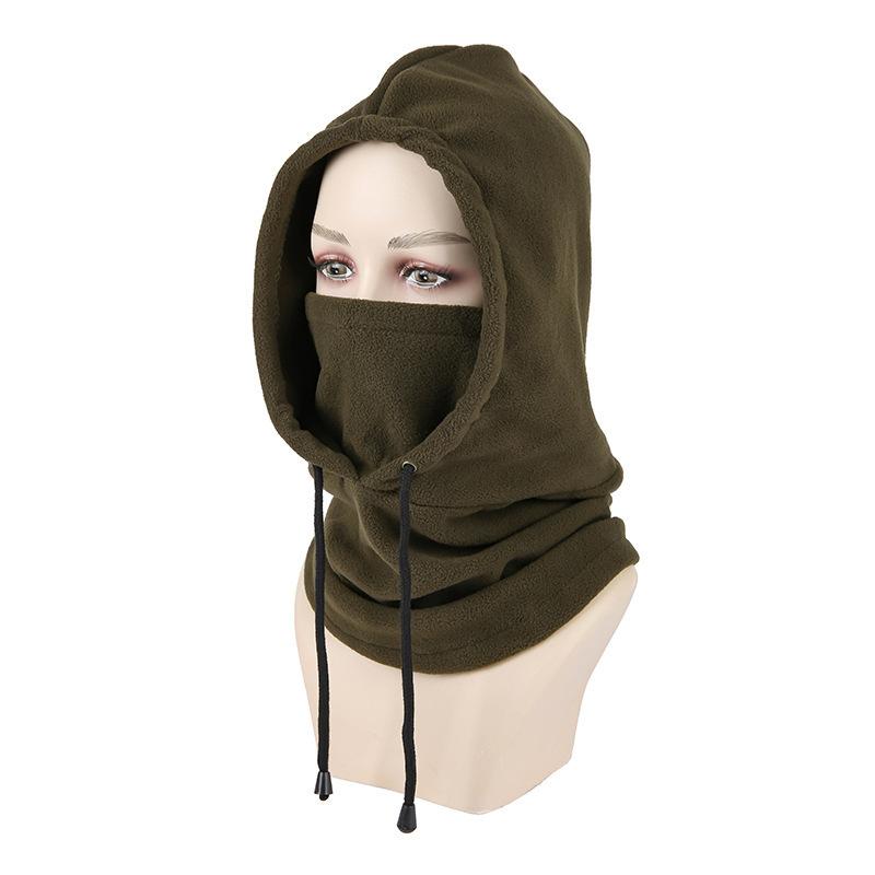 **Winter Warm Hat with Face Mask Men Women Ear Protection Neck Gaiter Windproof Cycling Cold-Proof Balaclava Cap**
