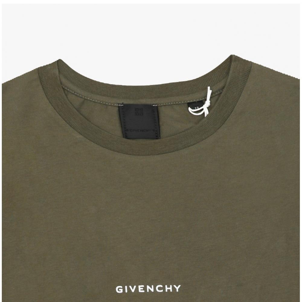 Givenchy Akitaype Logo Kids Short Sleeve Tee H30719 653