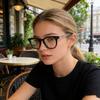 Myopia Glasses Ultralight Acetate Glasses Frame Material Big Square Anti Blue Light Eyeglasses for Man