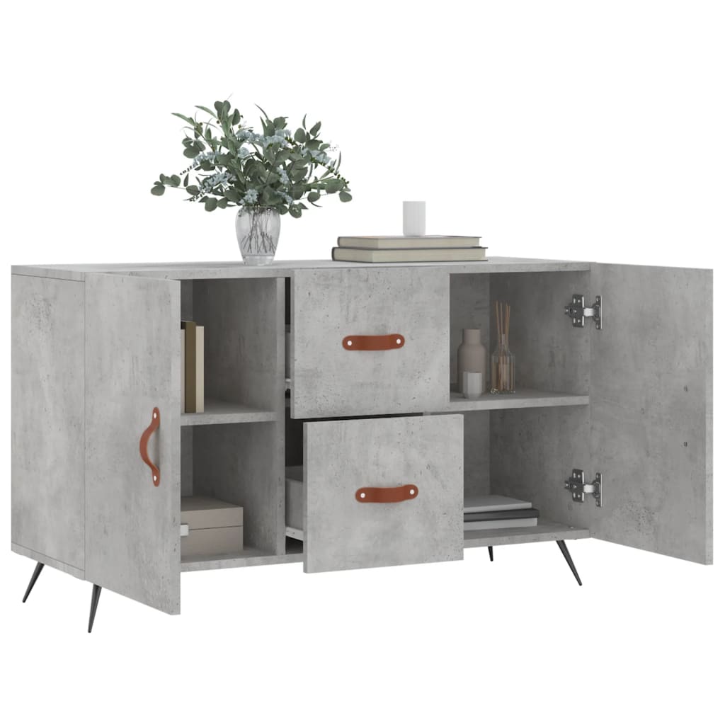 Sideboard Concrete Grey 100 X 36 X 60 Cm Particleboard