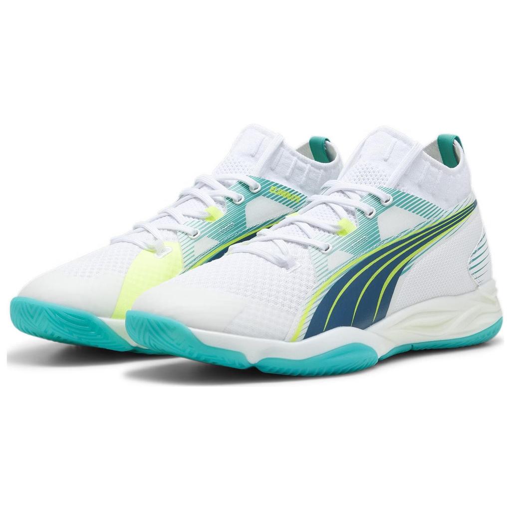 Puma Eliminate Nitro Sqd Comfortable Soft Mid-Top Training Shoes Men Sneaker White Green 107682-01