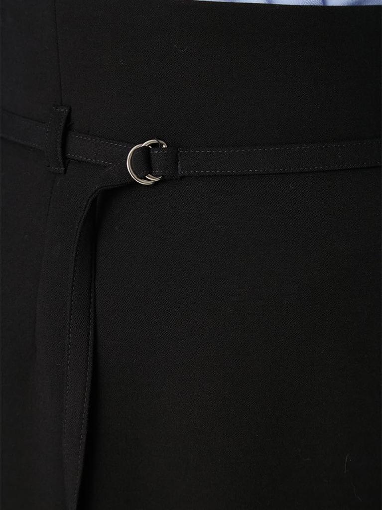 Tight straight skirt with thin belt and elastic back FWFS255055BLK0