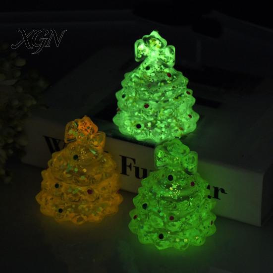 Relaxation Toys for Travel Christmas Tree Stress Ball, Soft TPR Squeeze Toy Relief, Glow Relief Adults in Dark Hand Fidget Sensory Toy, Holiday