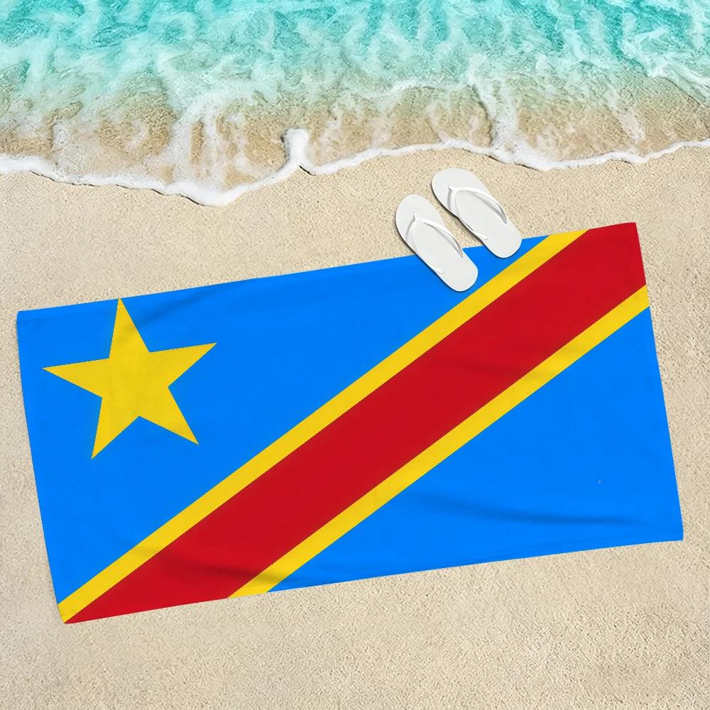 Congo Nation Democratic Republic Towel For Beaches Yoga Studios Gyms Hot Springs Swimming Pools And Picnics