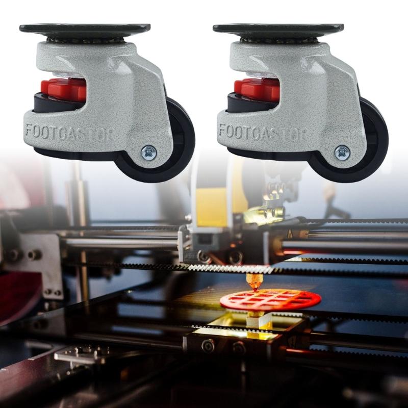 Heavy Duty Level Adjustment Caster Thread Stem Industrial Roller Wheel 360 Degree Rotatable Movable Caster for 3D Printer