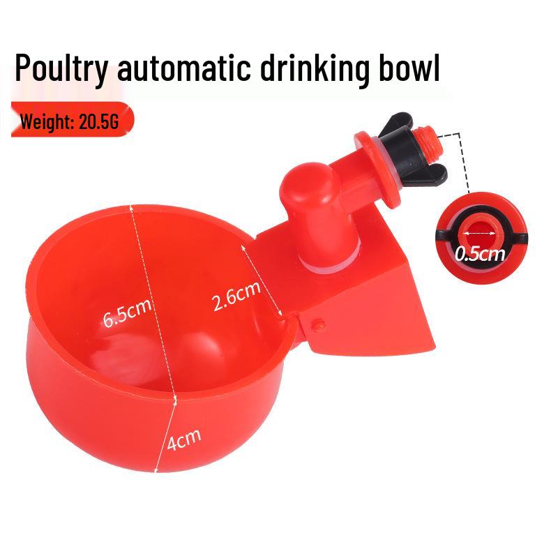 Automatic Poultry Water Drinker Cup for Chickens, Ducks, Quails, and Birds