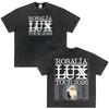 Vintage Gewaschenes Singer Rosala LUX Album Grafik T-Shirt Herren Damen Mode Kleidung T-Shirt Lässig Hiphop Übergroße T-Shirts