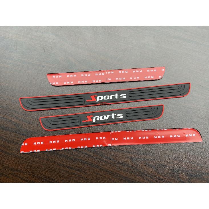 Auto Accessories Rubber Car Door Sill Scuff Plate Protector Strip Guard Sticker