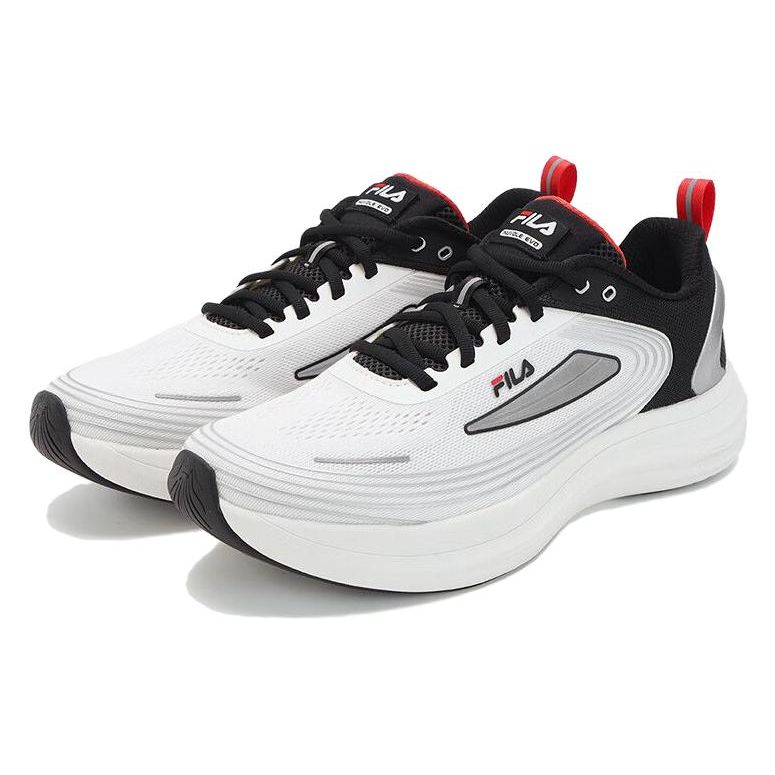 Fila Nuvole Evo Lightweight Comfortable Fabric Low-Top Running Shoes Men Sneakers Black White A12M331112FBB