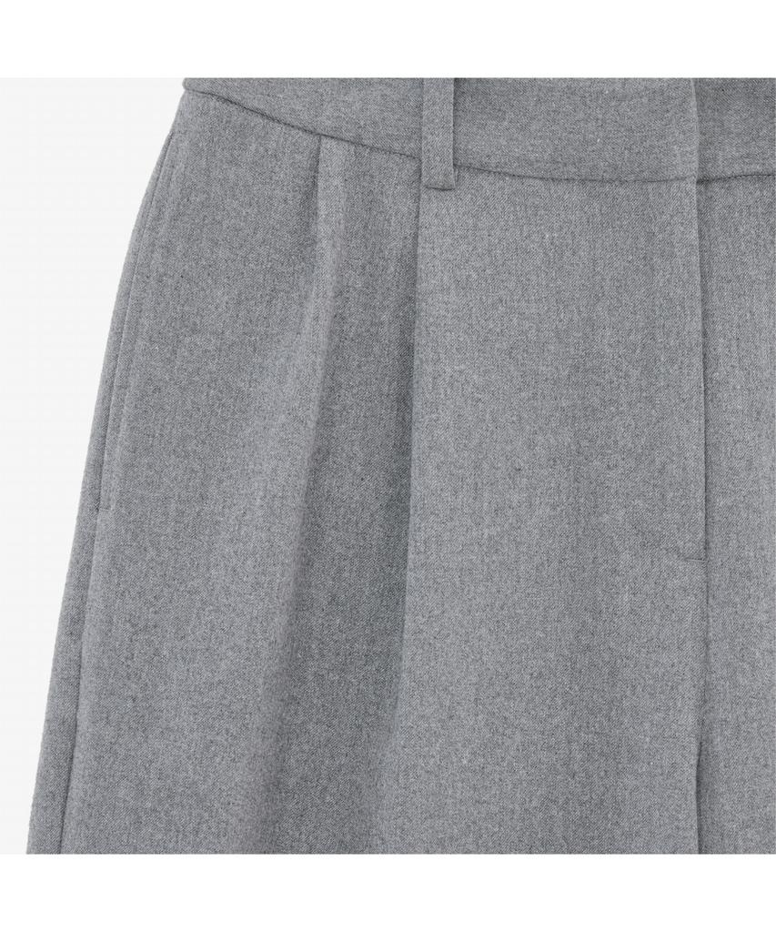 LACOSTE Women'S Semi-Wide Flannel Tuck Pants Hf710E-55N Cca