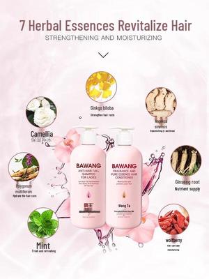 Ensemble Shampoing et Après-Shampoing Anti-Chute de Cheveux Bawang