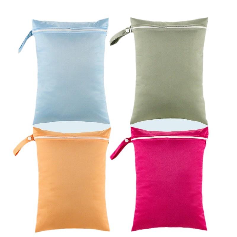 Waterproof Baby Diaper Wet Bag 30x40cm - Large Capacity Stroller Hanging Storage Bag