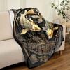 Golden Fish Blanket Soft Warm Throw Blanket Nap Blanket For Couch Sofa Office Bed Camping Travel Multipurpose Gift Blanket For All Season