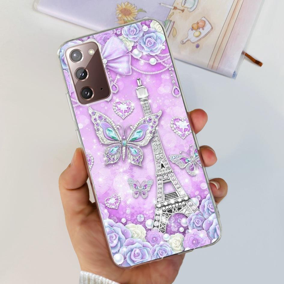 For Samsung Note 20 5G Case SM-N981B Popular Flower Slim Soft Silicone Phone Cover For Samsung Galaxy Note20 Ultra 5G Funda Capa
