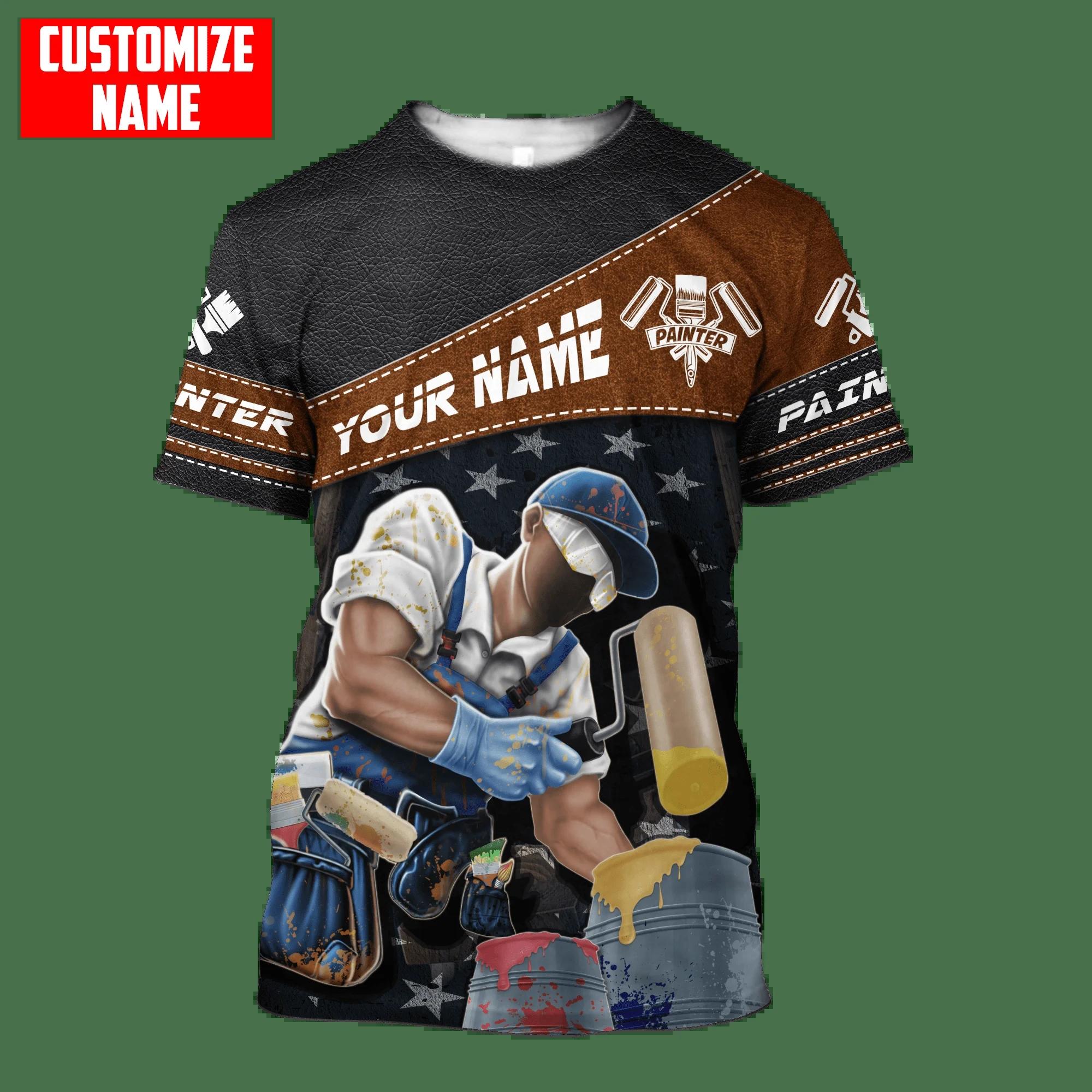 

Летняя новинка Painter 3D Printe индивидуальная мужская футболка модная круглая горловина свободные футболки с коротким рукавом 6XL