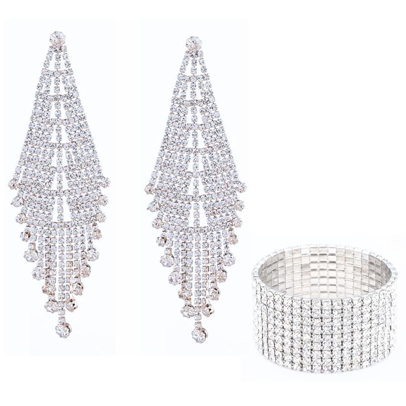 

[VanFROSTED] earrings fitness competition crystal competition stage stage body wedding vest marriage Japan ballroom dance flower muscle training