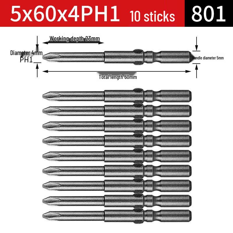 802 & 801 Elektrische Schraubendreherbits, 800 Magnetischer S2-Bit, 6mm Schraubendreherbit, 5 Verlängerte, 4 Bohrer