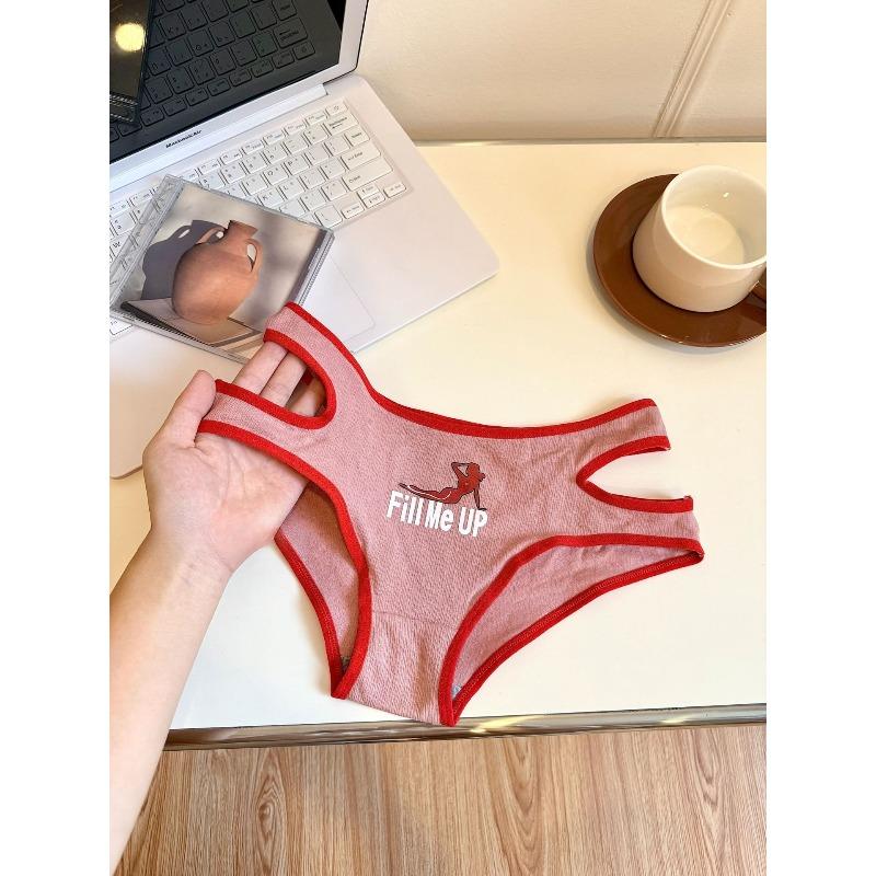 Damskie bawełniane majtki sportowe z podwójnym rozcięciem na wiosnę i jesień, z bawełnianym klinem