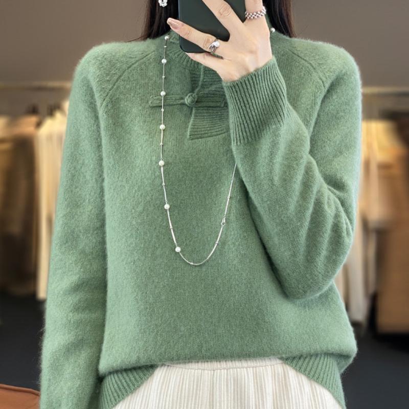 

Женская новая кашемировая вязаная базовая рубашка, свободный и универсальный свитер с длинным рукавом XXL