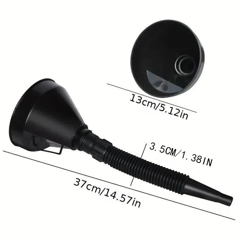 1/2PCS Engine Refueling Funnel with Filter for Car Motorcycle Truck Oil Gasoline Filling Strainer Extension Pipe Hose Funnels