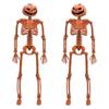 2Pcs Haunted House Prop Full Body with Movable Joints Outdoor Decor Halloween