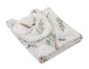 Teddy Bear Duvet with Filling and Contoured Pillow - 2-piece Set - Brown Birds