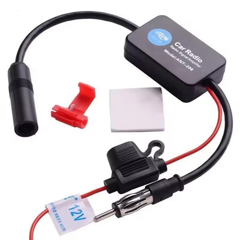 12V Universal Car FM AM Radio Antenna Signal Amplifier Booster Improve Reception Auto Stereo Parts