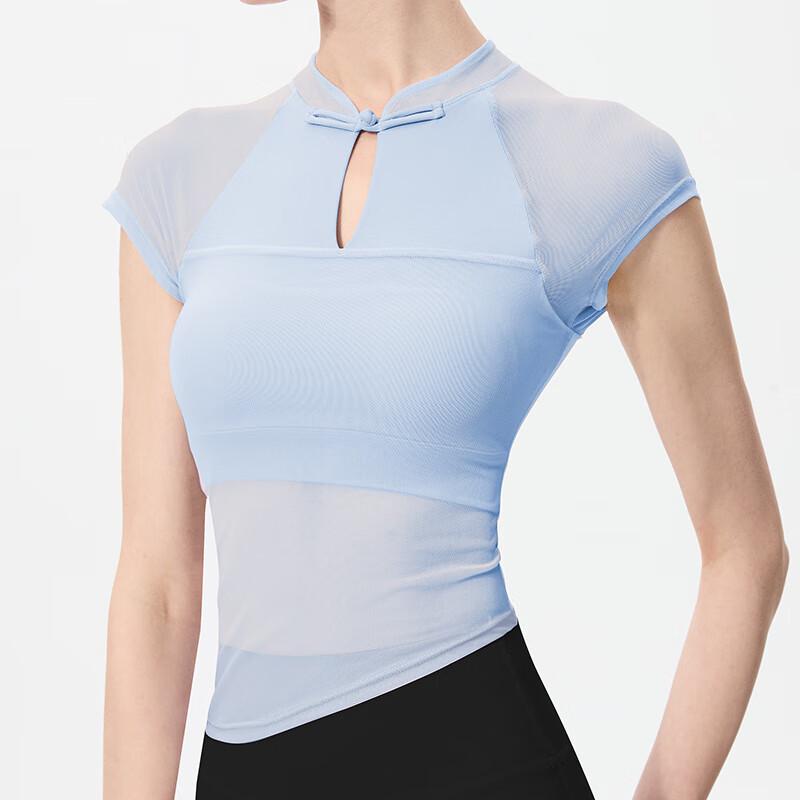 OEING Women s Slim-Fit Mesh Yoga Top S-XL