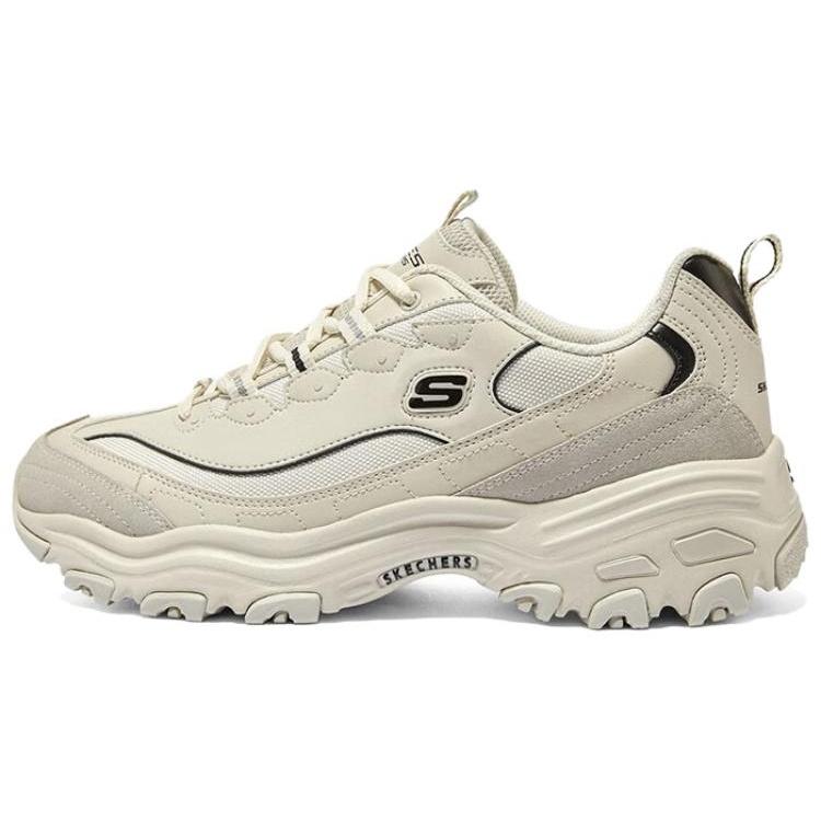 Skechers D lites 1.0 Marathon Running Shoes Beige Black Men s 894289-NTBK EU 43