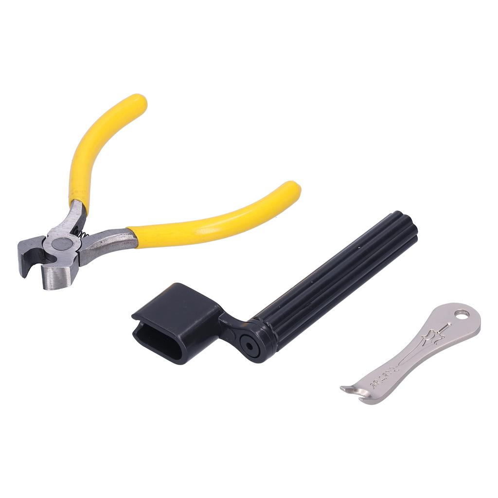 Gitarrenwartungswerkzeugset ABS Edelstahl Seitenschneider Stiftzieher Wickler