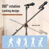 Portable Floor-Standing Microphone Tripod Stand with Adjustable Height for Outdoor Stage Performance