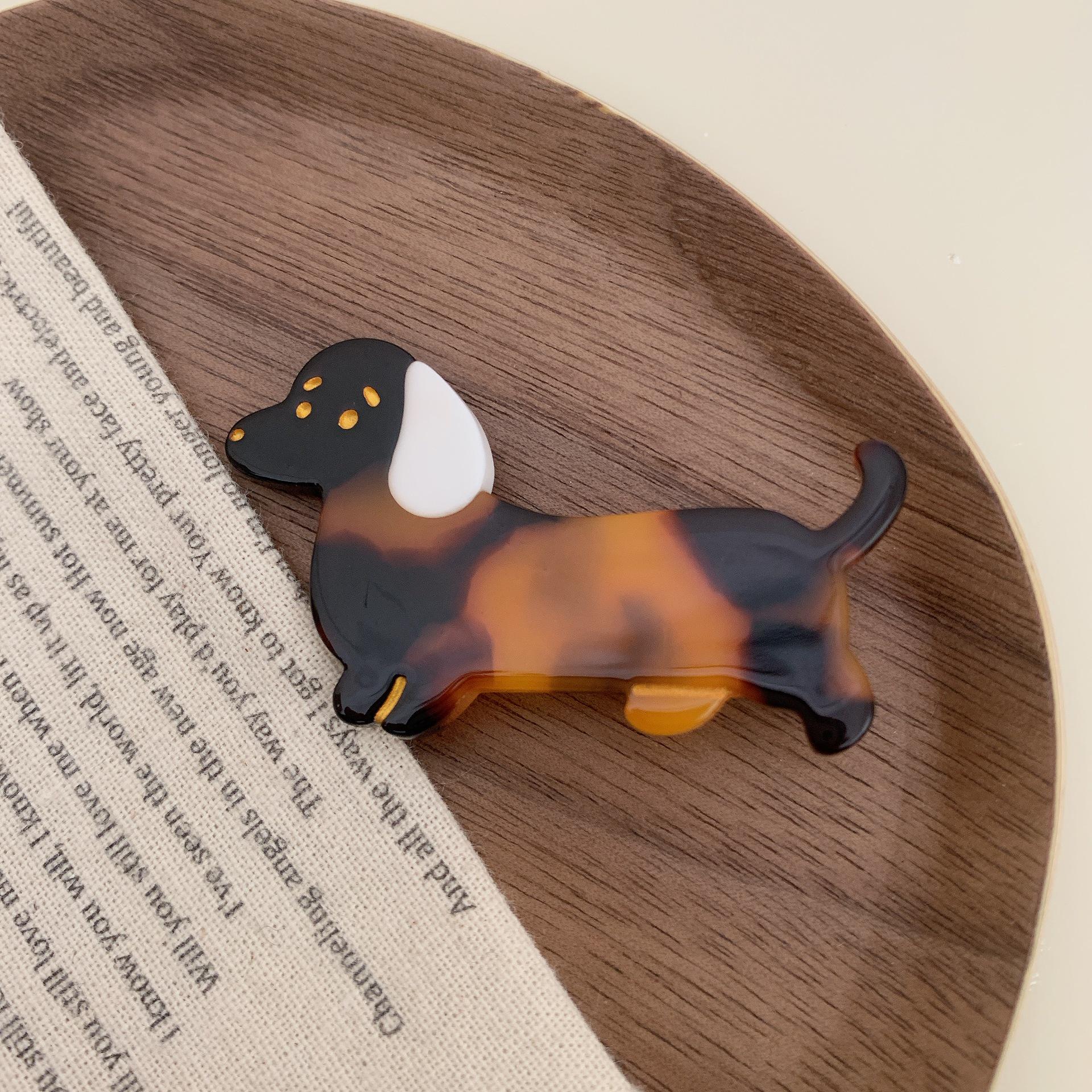 Заколки для волос в виде щенка-сосиски из мультфильма «Утконос» — симпатичная заколка для челки и боковых волос