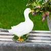 Duck Figurine Decoration Simulation Waterproof Resin Animal Sculpture Ornament for Garden Lawn