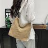 Womens Corduroy Tote Bag With Zipper Closure For Casual Travel And Commuting
