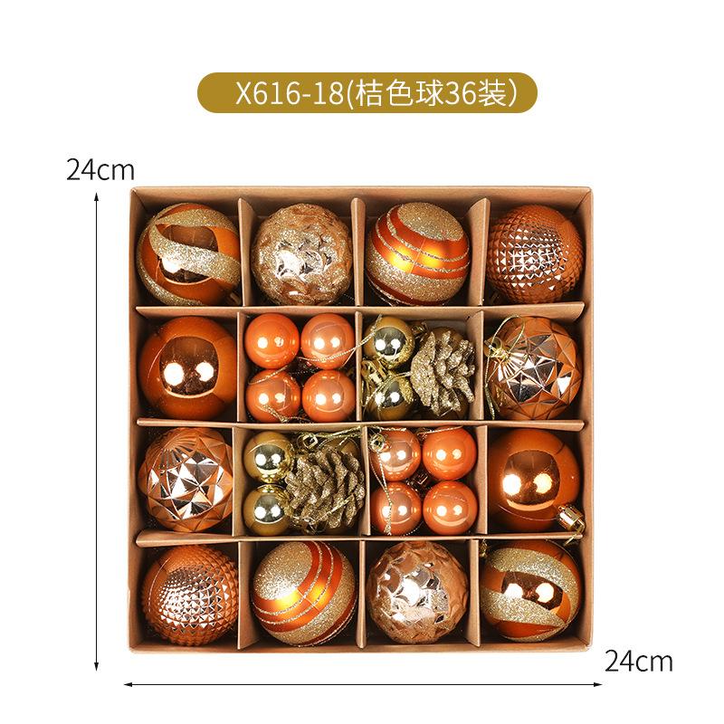 42Pcs Christmas Ball Decorations Colorful Electroplated Round Ball Xmas Tree Hanging Ornaments Home Party New Year Gift Navidad