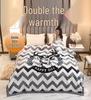 Double-Layer Thickened Raschel Blanket for Adults and Children