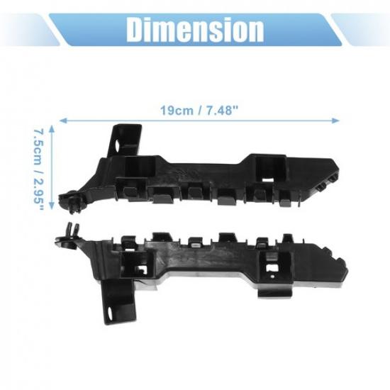 1 Pair Front Left Right Bumper Bracket for Honda Accord 2018- 71193-TVA-A01